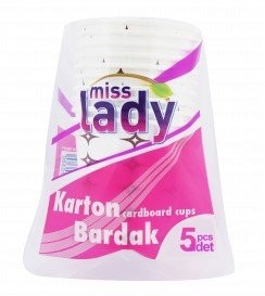 MİSS LADY 5 Lİ KARTON BARDAK *200