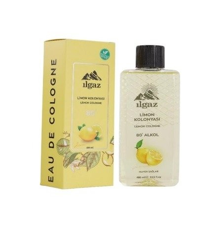 ILGAZ LİMON KOLONYA 400 ML KUTULU*12