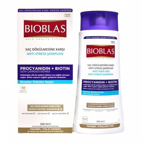 BIOBLASS SHAMPOOING 360ML ANTISTRESS * 6