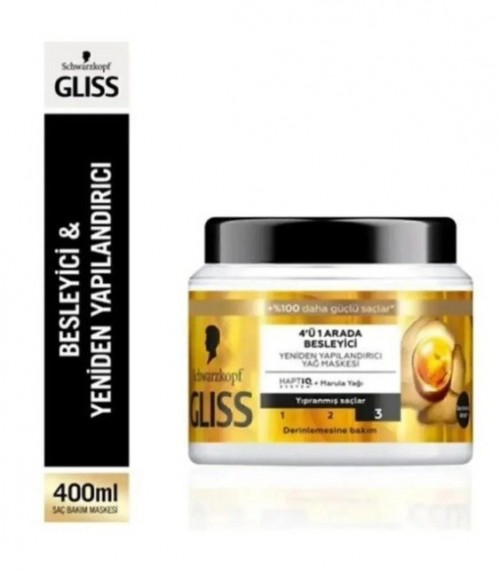GLİSS 400 ML SAÇ MASKESİ OİL NUTRİTİVE*6