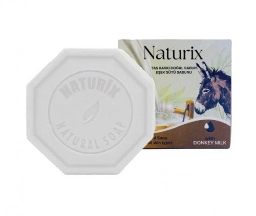 NATURİX 125 GR TAŞ BASKI SABUN EŞEK SÜTÜ*24