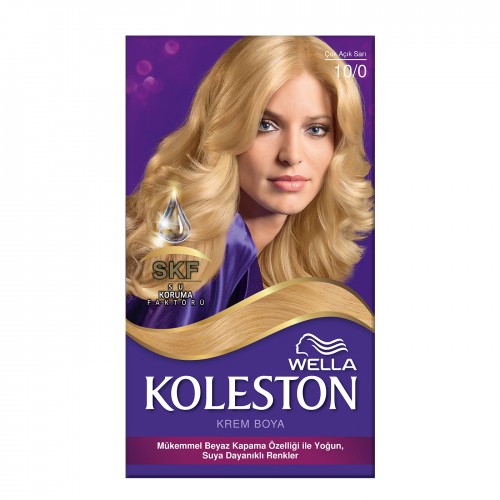 KOLESTON HAIR DYE 10/0 VERY LİGHT YELLOW*3