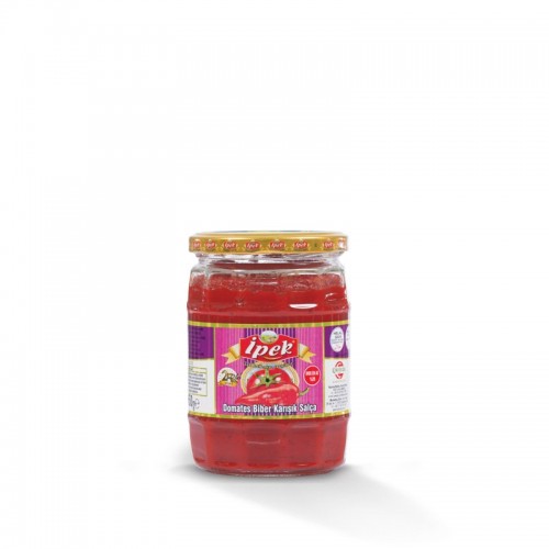 İPEK TOMATO PEPPER PASTE GLASS 550 GR*12