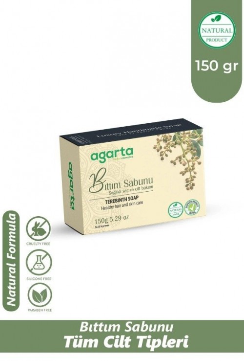 AGARTA 150 ML NATURAL HAND MADE TEREBİNTH SOAP*6