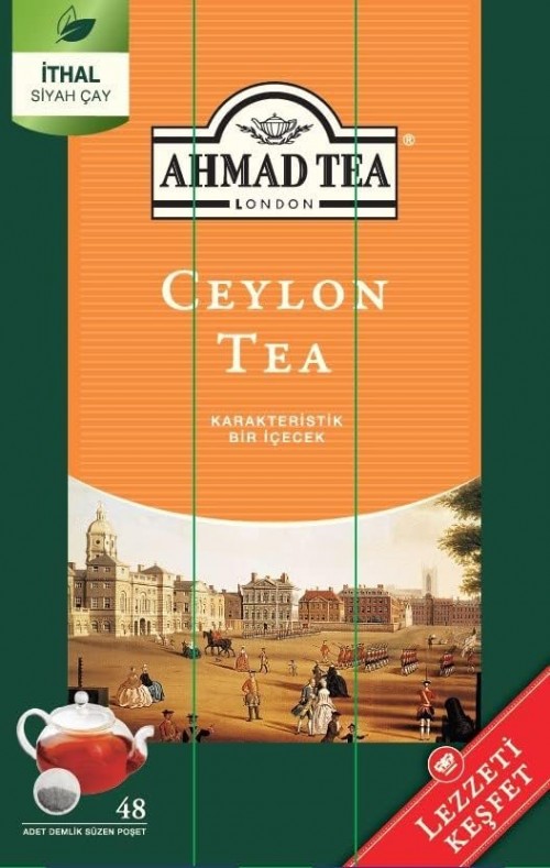 AHMAD TEA TEAPOT TEA BAGS 48 PACKS CEYLON*12 (2625)