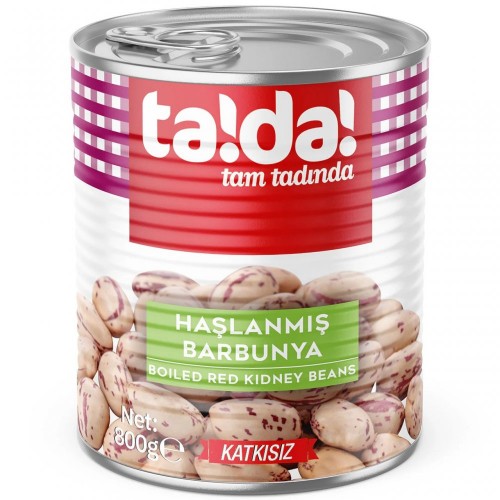 TADA 800 GR HAŞLANMIŞ BARBUNYA KONSERVE*24