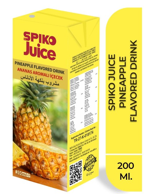 SPIKO JUICE 200 ML FRUIT JUICE PINEAPPLE*27