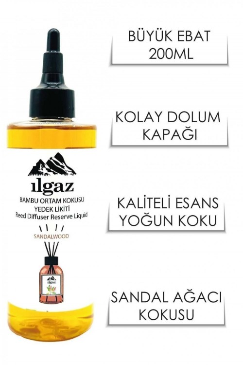 ILGAZ YEDEK LİKİT 200 ML SANDAL*12