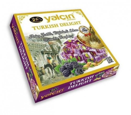 YALÇIN 200 GR A.FISTIKLI BÖĞÜRTLENLİ LOKUM *20