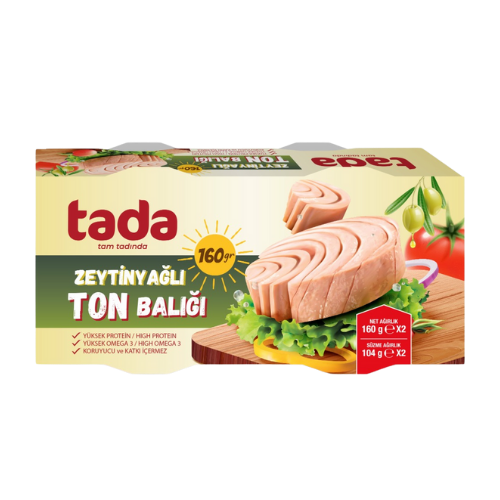 TADA 2*160 GR ZEYTİNYAĞLI TON BALIĞI*16
