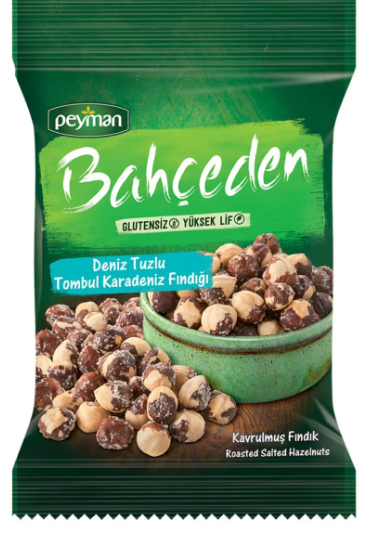 PEYMAN BAHÇEDEN 70 GR TUZLU KAV.FINDIK*30