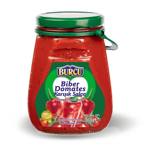 BURCU 1.500 GR KARIŞIK SALÇA CAM*6