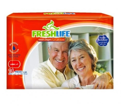FRESHLİFE BEL BANTLI HASTA BEZİ LARGE 14LÜ*6