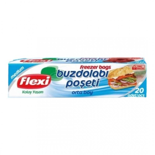 FLEXİ BUZDOLABI POŞETİ 20'Lİ ORTA BOY*48