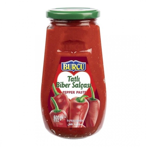 BURCU 600 GR BİBER SALÇASI CAM TATLI*12