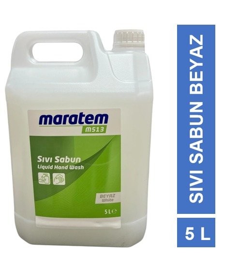MARATEM (M513) 5 LT SIVI SABUN BEYAZ*4
