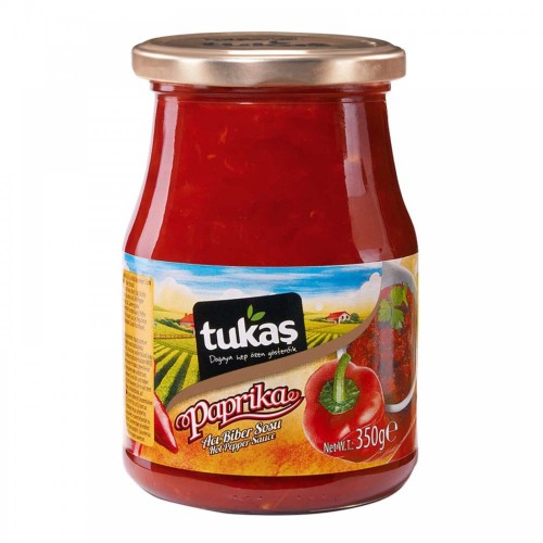 TUKAŞ 350 GR PAPRİKA SOS CAM ACI*12