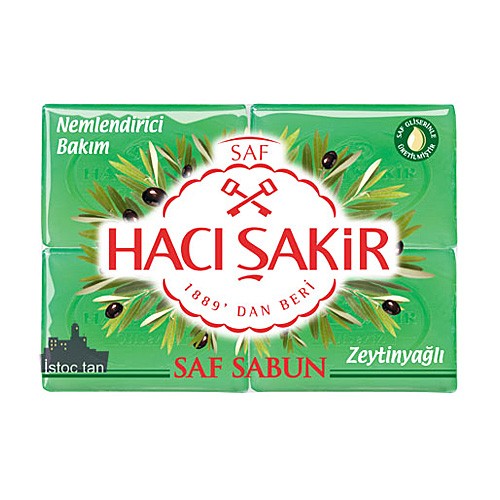 HACI SAKIR 600 GR SAVON AU HUILE D'OLIVE * 15 (4 PCS)