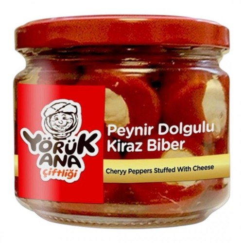 YÖRÜK ANA 320 GR CHEESE FILLED CHERRY PEPPER*6