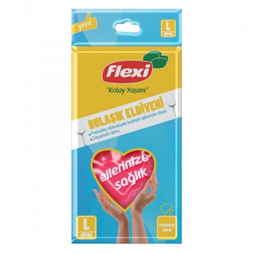 FLEXİ BULAŞIK ELDİVENİ (9-9,5) BÜYÜK BOY*75