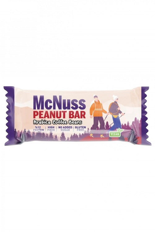 MC NUSS 40 GR ARABICA COFFEE PEANUT BAR*12