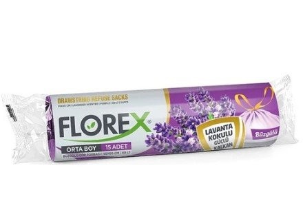 FLOREX STD LAVENDER SCENTED STRAPPED MEDIUM*25