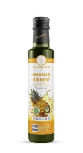 ZÜHRE ANA 500ML ANANAS SİRKE DOĞAL FERMANTASYON*12