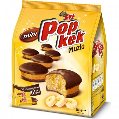 ETI POPKEK MINI BANANA CAKE 180GR*10