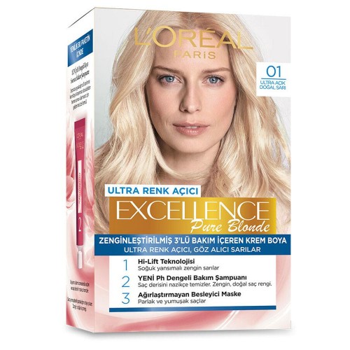 LOREAL EXCELLENCE (01 )ULTRA AÇIK DOĞAL SARI*1