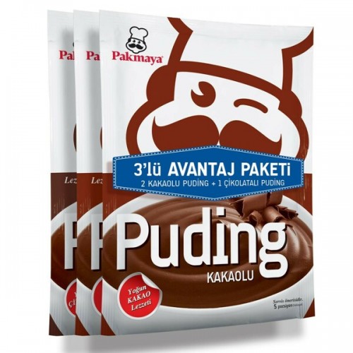 PAKMAYA 2ème MORCEAU DE PUDDING AU CACAO + 1 MORCEAU DE PUDDING AU CHOCOLAT * 8