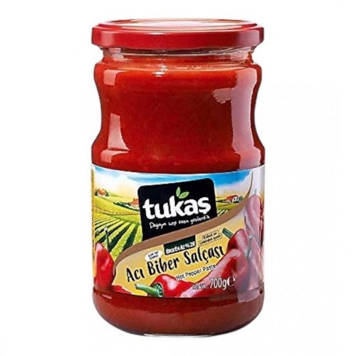 TUKAŞ 700 GR BİBER SALÇASI CAM ACI*12