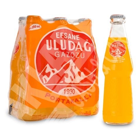 ULUDAĞ BOISSON GAZEUSE GOUT ORANGE 250 ML *24