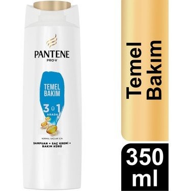 PANTENE SHAMPOING 350ML SOIN DE BASE 3 EN 1 *6