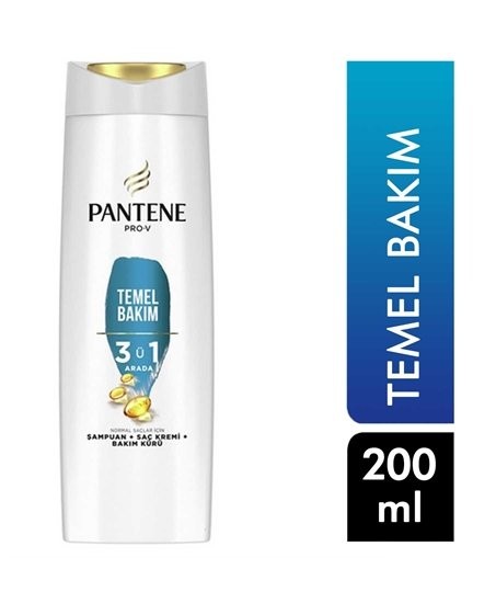 PANTENE ŞAMPUAN 200ML TEMEL BAKIM 2 IN1 *6