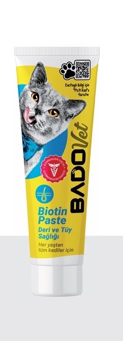 BADO 100 GR KEDİ BİYOTİN PASTE BESİN TÜP*12