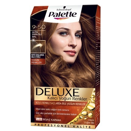 PALETTE DELÜXE 9-50 TEINTURE CHEVEUX OR BRILLANT MIEL * 3