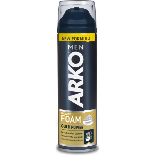 ARKO SHAVING FOAM 200 ML GOLD POWER * 6