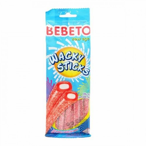 BEBETO 75 GR WACKY STİCKS ÇİLEK-VANİLYA*12