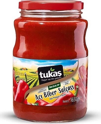 TUKAŞ 1.650 GR BİBER SALÇASI PET ACI*6