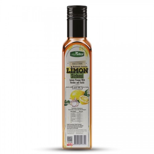 ASYA VİTAL 500 GR LİMON SİRKESİ*12