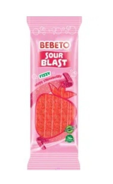 BEBETO 180 GR SOUR BLAST ÇİLEK*24