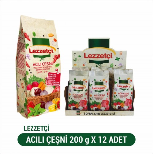 LEZZETÇİ 200 GR ACI SEBZELİ ÇEŞNİ*12