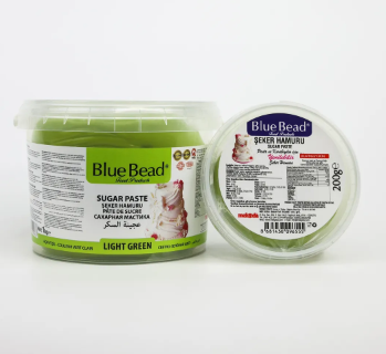 BLUE BEAD 200 GR LIGHT GREEN SUGAR DOUGH*48