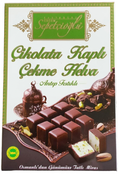 SEPETÇİOĞLU PISTACHES ENROBÉES DE CHOCOLAT HALVA 160 GR*16