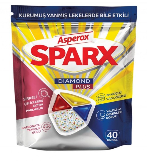 ASPEROX SPARX DIAMOND PLUS DISHWASHING TABLET 40PCS *6
