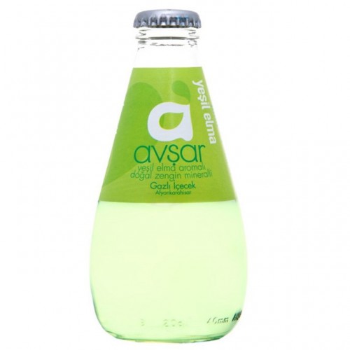 AVŞAR MINERAL WATER 200 ML GREEN APPLE*24