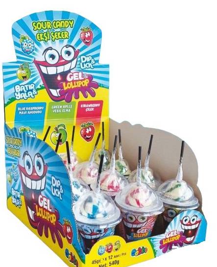 BOBBO GEL LOLLİP SERT ŞEK.VE EKŞ.JEL ŞEK.32 GR*12