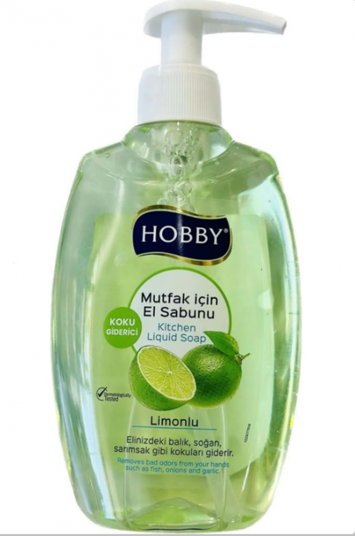 HOBBY 400 ML KITCHEN LIQUID HAND SOAP WITH LEMON*12