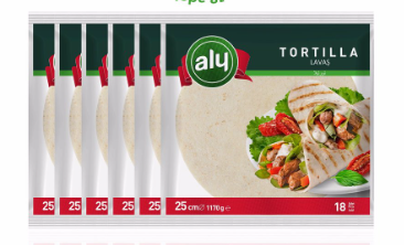 ALY TORTILLA 25 CM 18 PIECES 1.170 GR*6