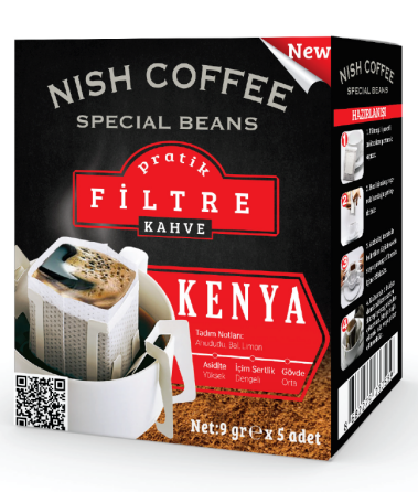 نيش قهوة فلتر عملي 9 جرام كينيا*24